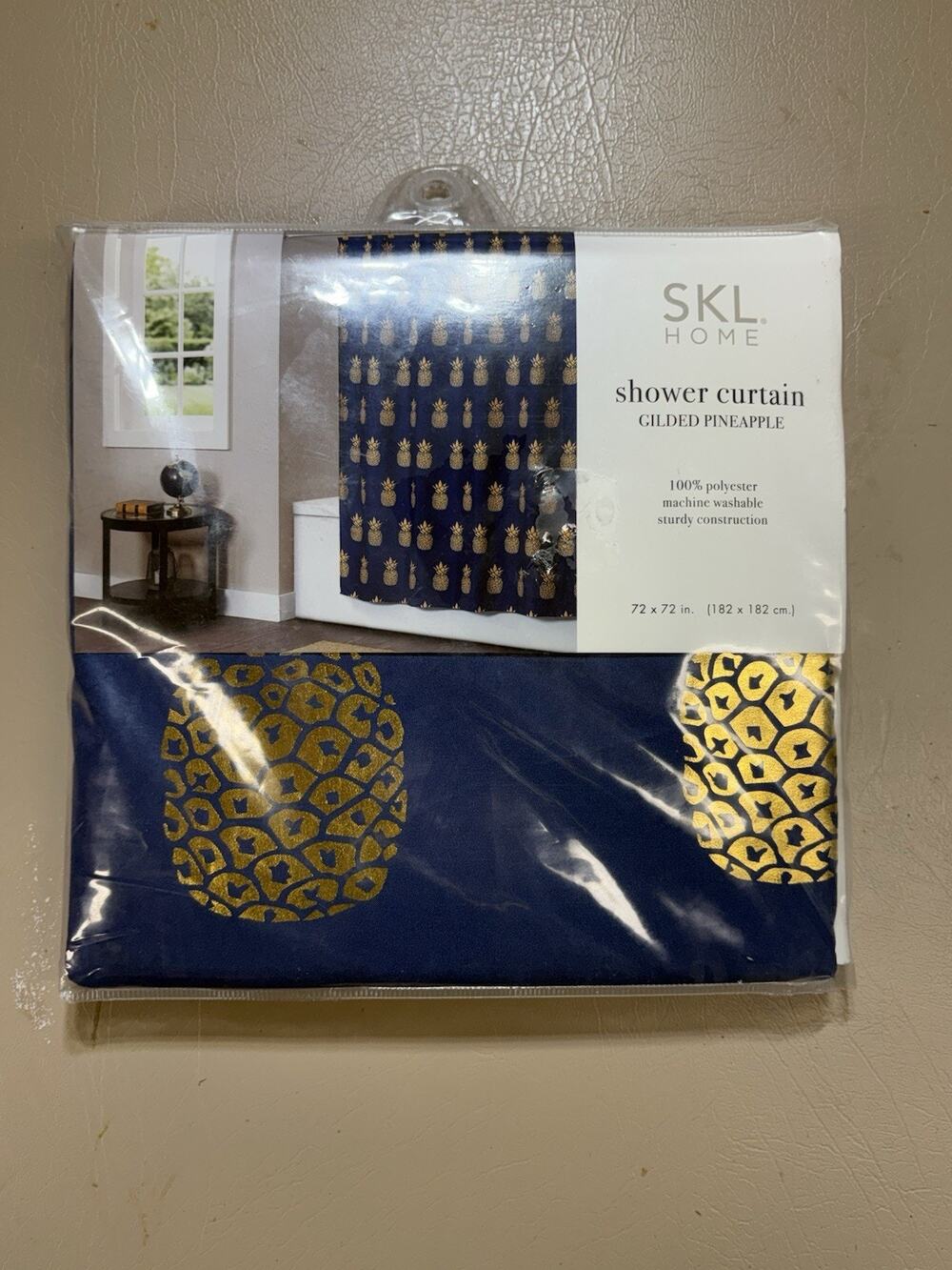 SKL Home by Saturday Knight Ltd. Gilded 70"W x 72"L , Navy/Gold